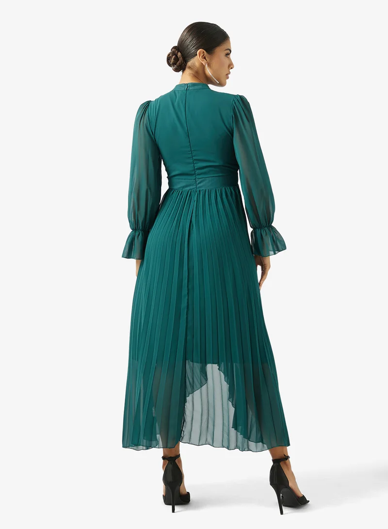 ايلا Asymmetric Ruffled Dress